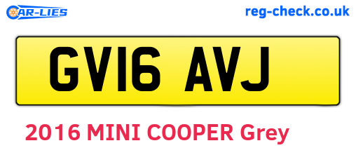 GV16AVJ are the vehicle registration plates.