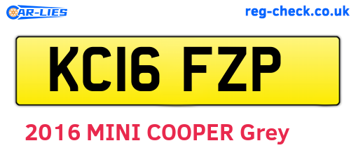 KC16FZP are the vehicle registration plates.