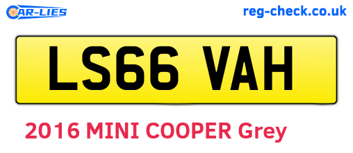 LS66VAH are the vehicle registration plates.