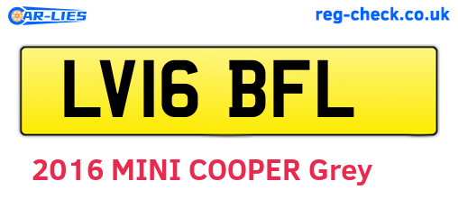 LV16BFL are the vehicle registration plates.