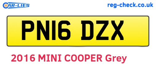 PN16DZX are the vehicle registration plates.