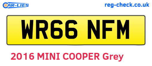 WR66NFM are the vehicle registration plates.