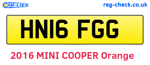HN16FGG are the vehicle registration plates.