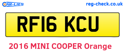 RF16KCU are the vehicle registration plates.
