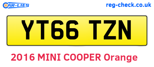 YT66TZN are the vehicle registration plates.