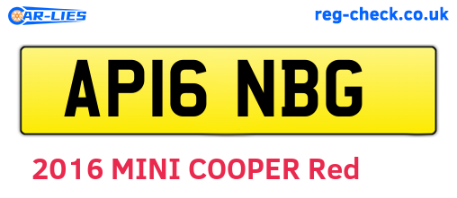 AP16NBG are the vehicle registration plates.