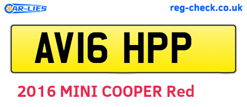 AV16HPP are the vehicle registration plates.