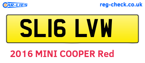 SL16LVW are the vehicle registration plates.