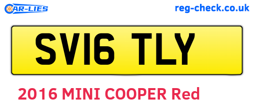SV16TLY are the vehicle registration plates.