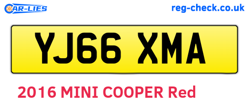 YJ66XMA are the vehicle registration plates.