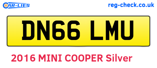 DN66LMU are the vehicle registration plates.