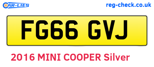 FG66GVJ are the vehicle registration plates.