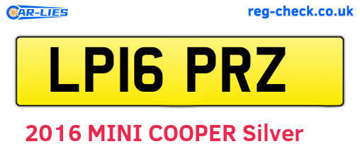 LP16PRZ are the vehicle registration plates.