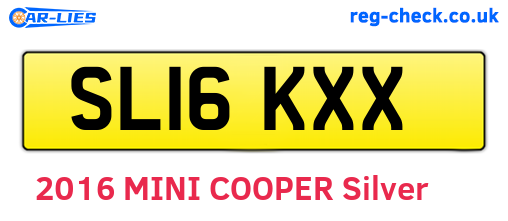 SL16KXX are the vehicle registration plates.