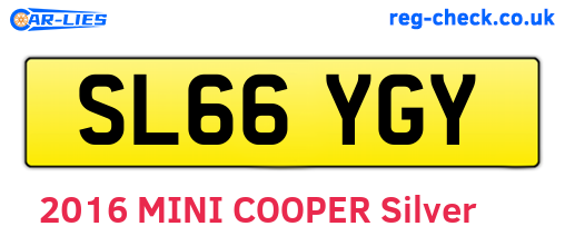 SL66YGY are the vehicle registration plates.