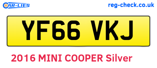 YF66VKJ are the vehicle registration plates.