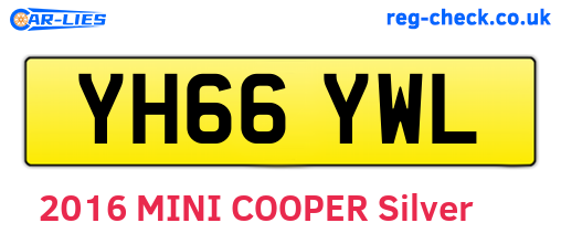 YH66YWL are the vehicle registration plates.