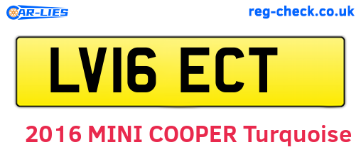 LV16ECT are the vehicle registration plates.