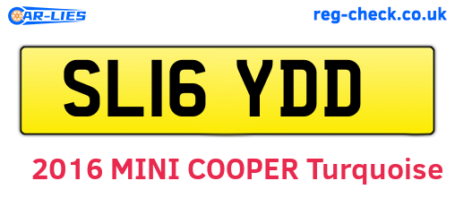 SL16YDD are the vehicle registration plates.