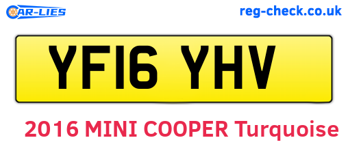 YF16YHV are the vehicle registration plates.