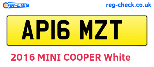AP16MZT are the vehicle registration plates.