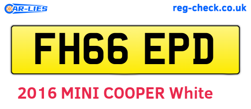 FH66EPD are the vehicle registration plates.