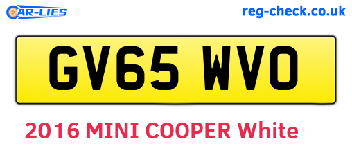GV65WVO are the vehicle registration plates.