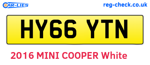 HY66YTN are the vehicle registration plates.