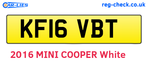 KF16VBT are the vehicle registration plates.