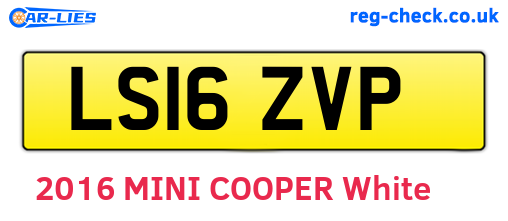 LS16ZVP are the vehicle registration plates.