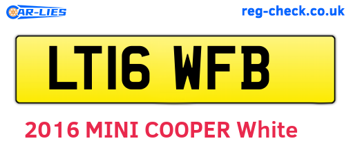 LT16WFB are the vehicle registration plates.