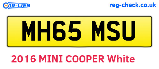 MH65MSU are the vehicle registration plates.