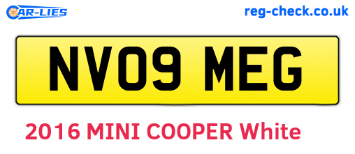 NV09MEG are the vehicle registration plates.
