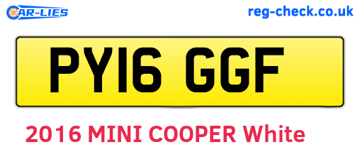 PY16GGF are the vehicle registration plates.