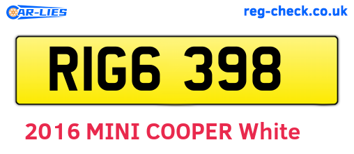 RIG6398 are the vehicle registration plates.