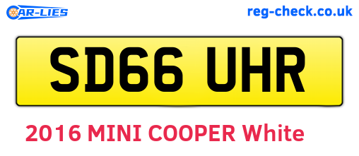 SD66UHR are the vehicle registration plates.