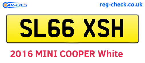 SL66XSH are the vehicle registration plates.