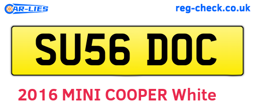 SU56DOC are the vehicle registration plates.