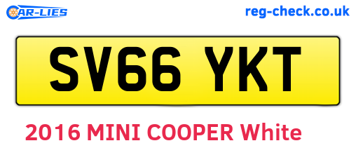 SV66YKT are the vehicle registration plates.