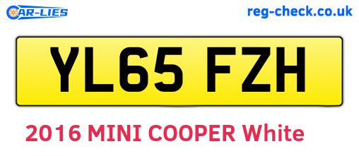 YL65FZH are the vehicle registration plates.