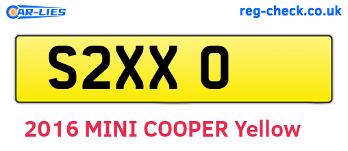 S2XXO are the vehicle registration plates.
