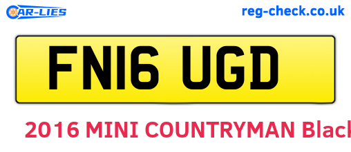 FN16UGD are the vehicle registration plates.