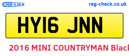 HY16JNN are the vehicle registration plates.