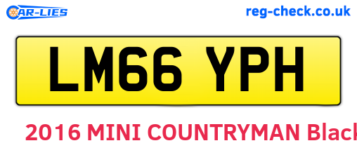 LM66YPH are the vehicle registration plates.