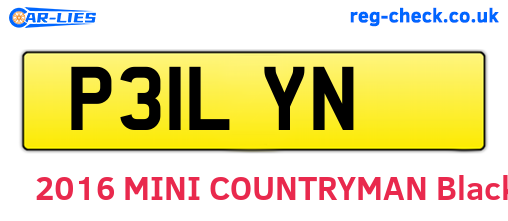 P31LYN are the vehicle registration plates.