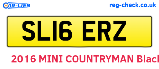 SL16ERZ are the vehicle registration plates.