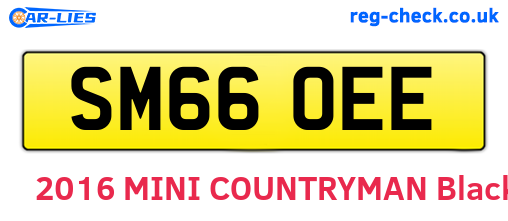 SM66OEE are the vehicle registration plates.
