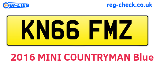 KN66FMZ are the vehicle registration plates.