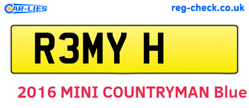 R3MYH are the vehicle registration plates.