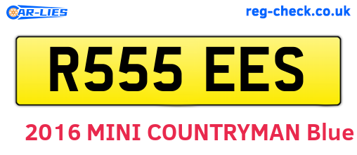 R555EES are the vehicle registration plates.